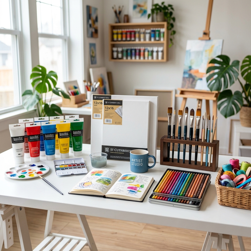 Al Bait Art Supplies Banner - Creative Expression. Unmatched Quality.